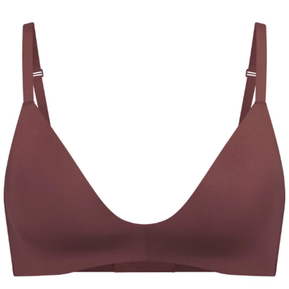 SKIMS WIRELESS FORM T-SHIRT DEMI BRA | GARNET × 1